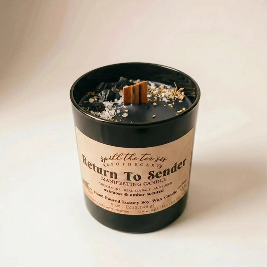 Return to Sender Sage, Citrus & Amber Intention Candle – 9 oz