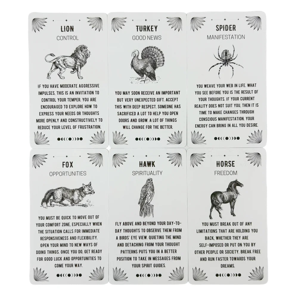 Mystical Spirit Animal Oracle Deck For Intuition And Wisdom