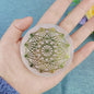 Selenite Crystal Spiritual Gold Symbol Plates For Healing