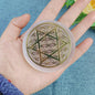 Selenite Crystal Spiritual Gold Symbol Plates For Healing