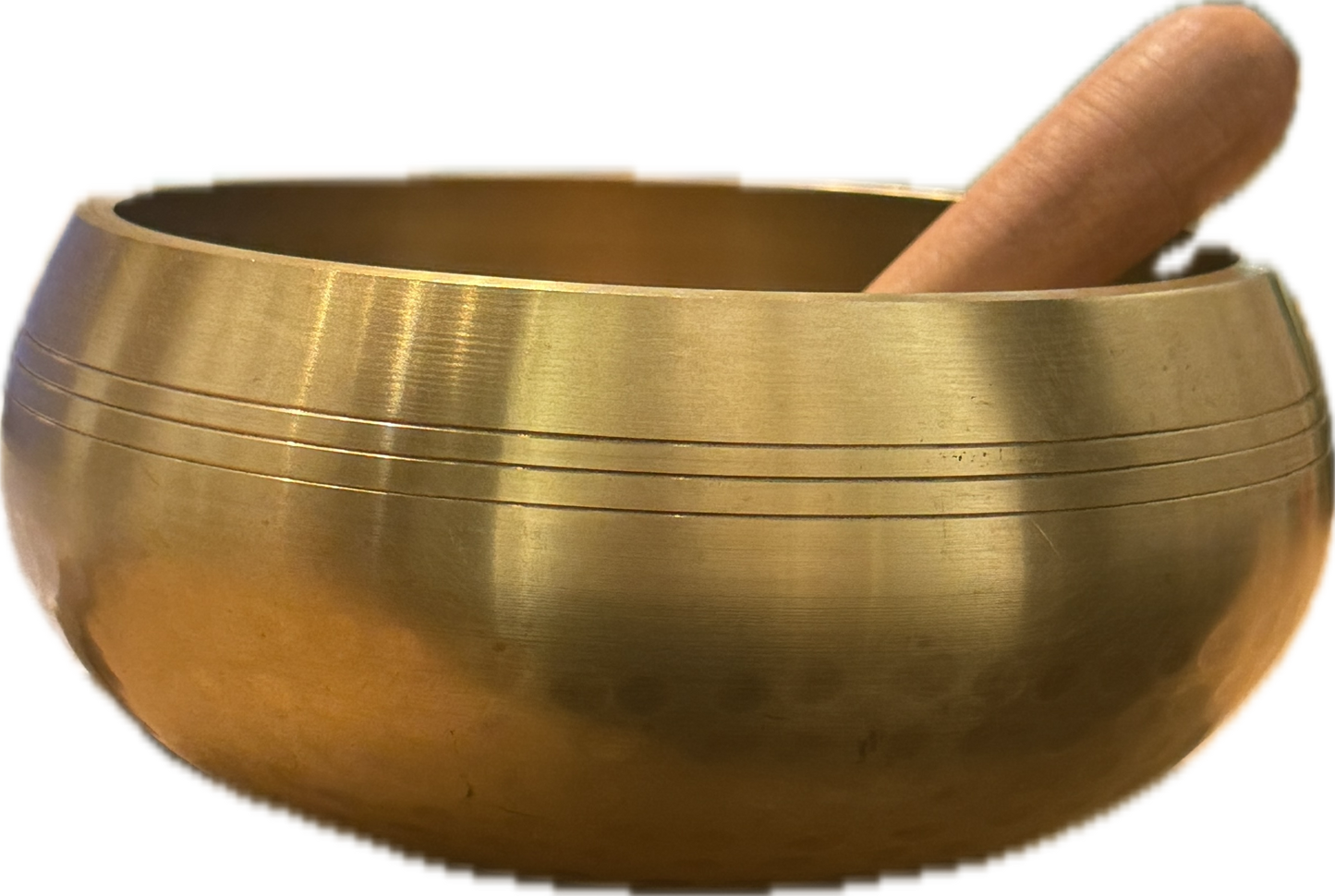 Tibetan Singing Bowl - 5.5" Hand Hammered Gold