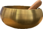 Tibetan Singing Bowl - 5.5" Hand Hammered Gold