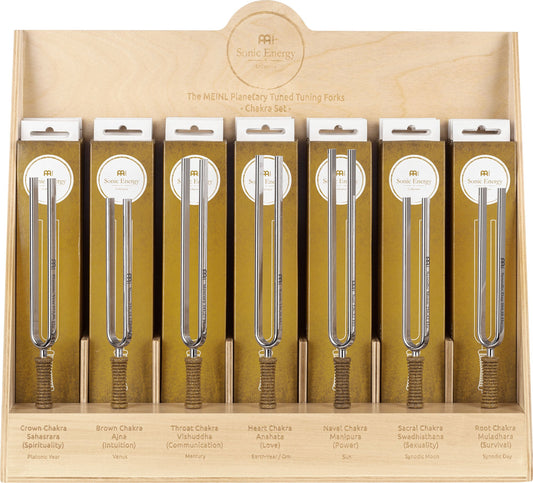 21-Piece Planetary Tuned Tuning Fork Chakra Display Set