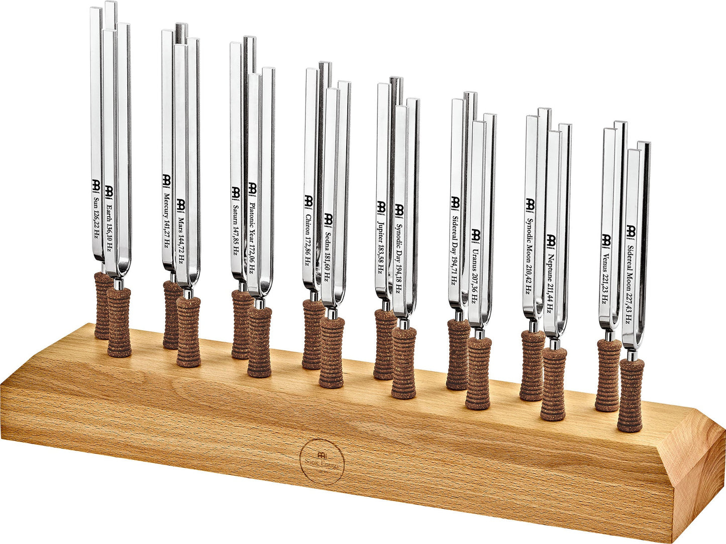 16-Piece Planetary Tuned Tuning Fork Set incl. Holder