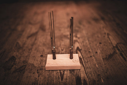 2-Piece Day & Night Planetary Tuned Tuning Fork Set incl. Holder
