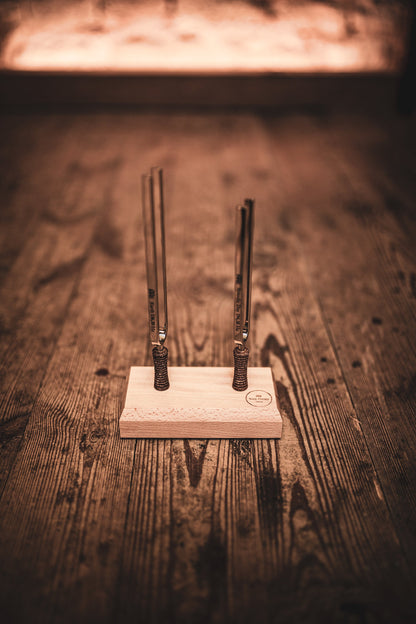 2-Piece Day & Night Planetary Tuned Tuning Fork Set incl. Holder