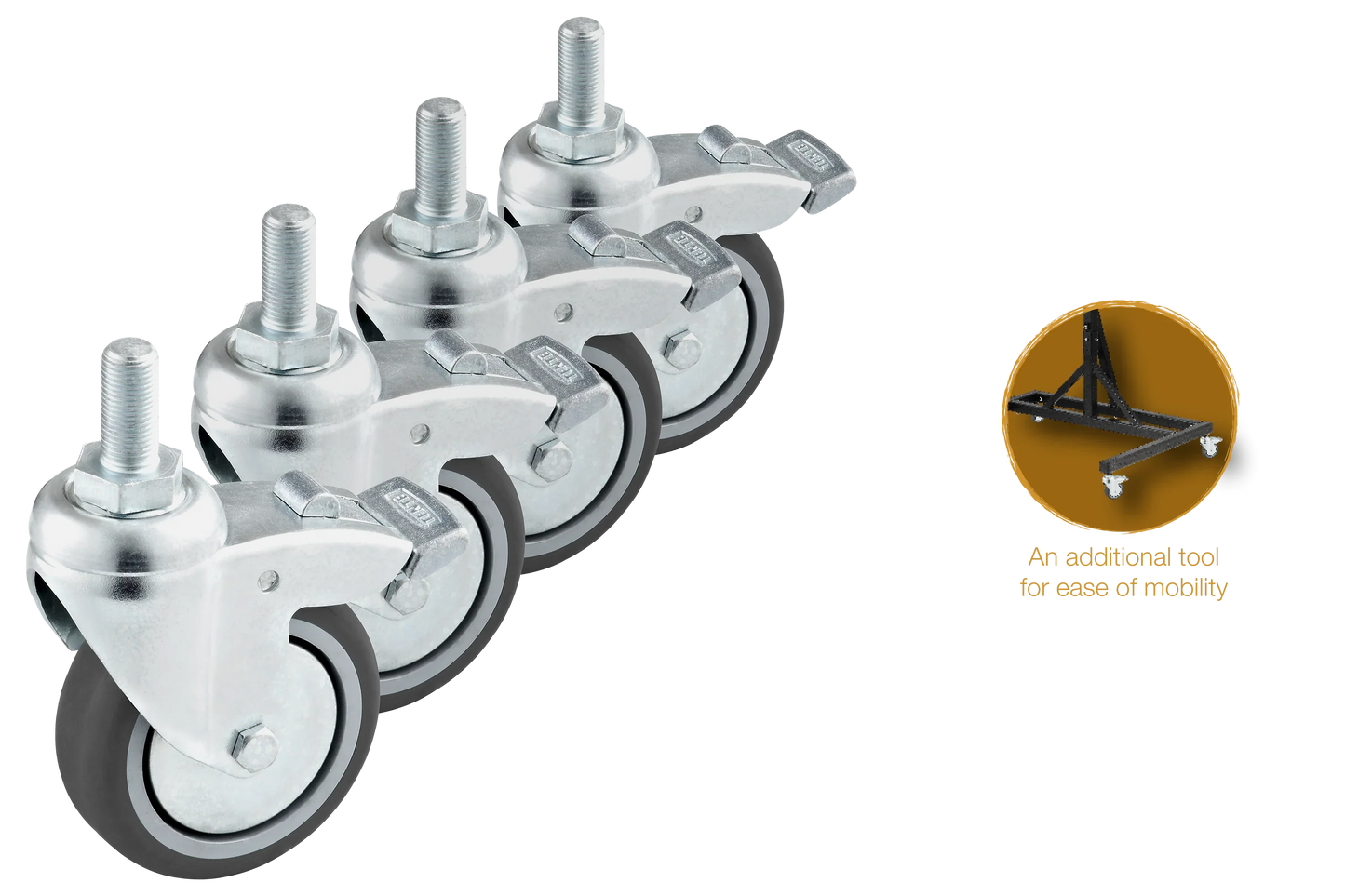 Gong Stand Wheels, Set of Four
