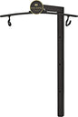Gong Wall Mount, Up to 40", Black Powder-Coated Steel