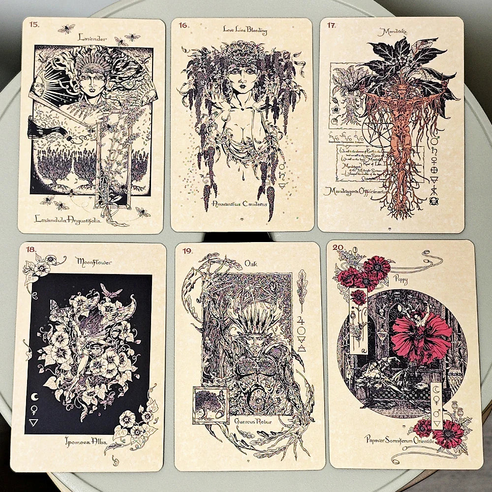 The Mystical Healing Magickal Botanical Oracle Deck