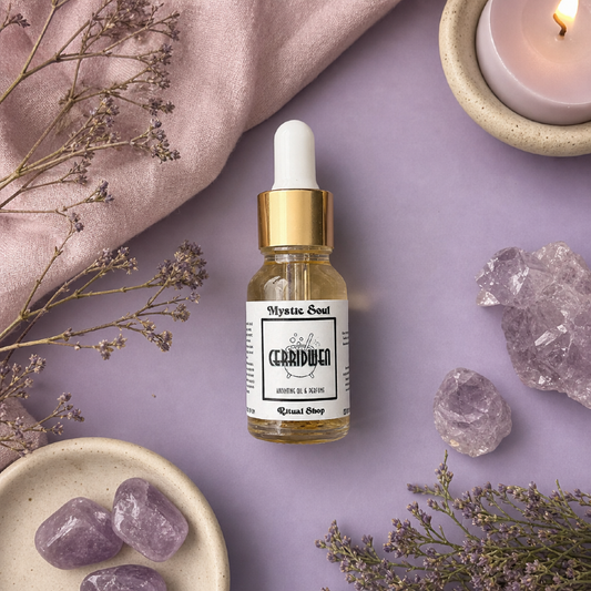 Cerridwen Ritual Oil – Oakmoss, Spruce, Honeysuckle, Sandalwood, Patchouli & Sage