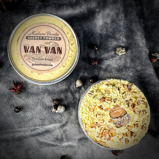 Van Van Sachet Powder – 1 Oz with Lemongrass & Picture Jasper