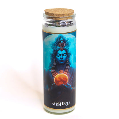 Vishnu Crystal Altar Candle