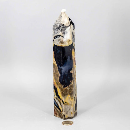 Volcano Agate Crystal Tower – XL UV Reactive