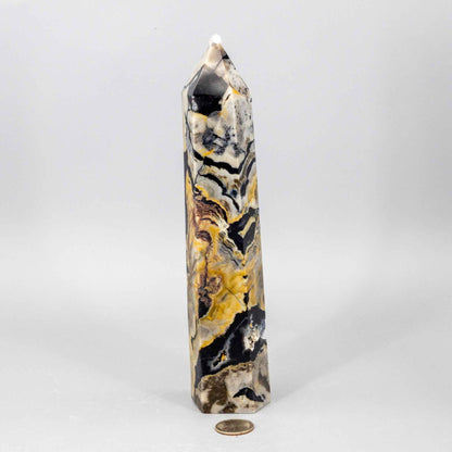 Volcano Agate Crystal Tower – XL UV Reactive