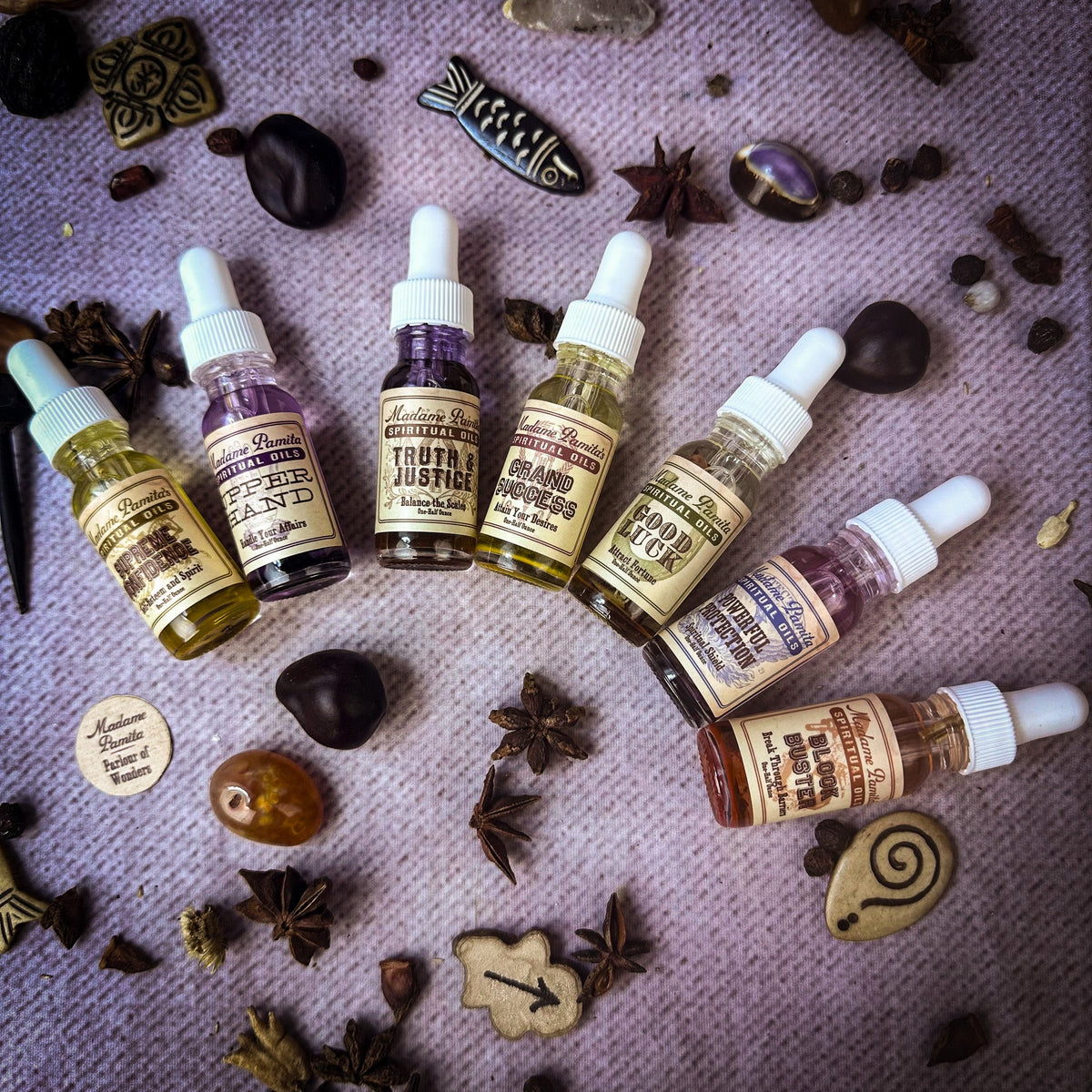 Court Case Magic Spiritual Oil Variety Pack – 3 or 7 Oils, Sample or 0.5 Oz Sizes – additional product image