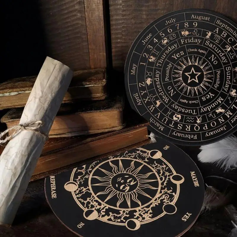 Wooden Divination Pendulum Boards For Mystic Guidance