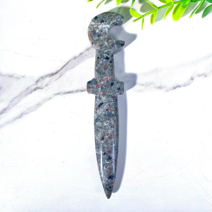 Ritual Crystal Athames for Wiccan Energy and Protection