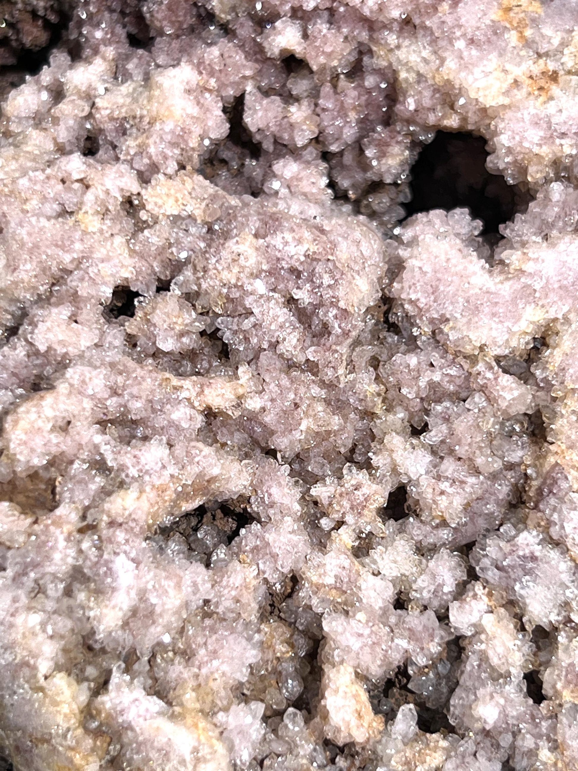 Large Pink Amethyst Druzy Crystal Cluster Standing Freeform Select Polished Carving