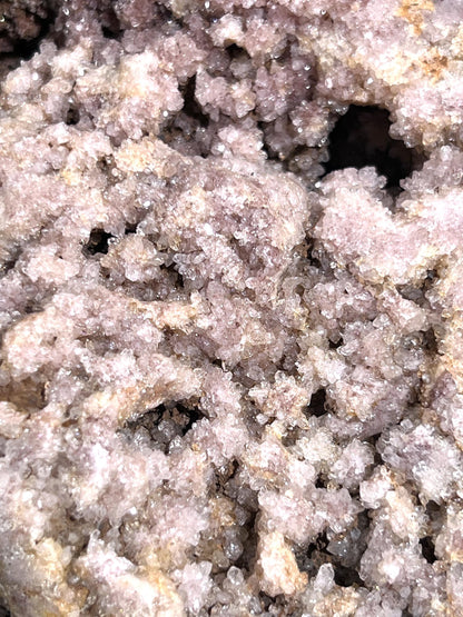 Large Pink Amethyst Druzy Crystal Cluster Standing Freeform Select Polished Carving