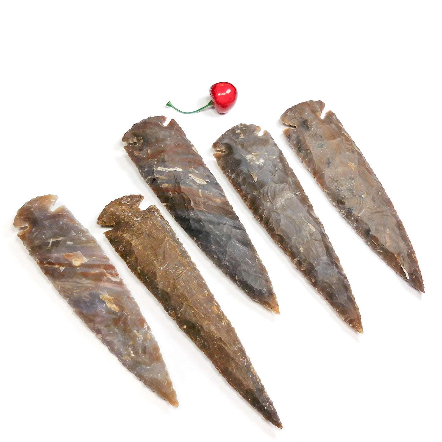 Large Fancy Jasper Arrowhead Decorative Spearhead Carving Arrow Stone