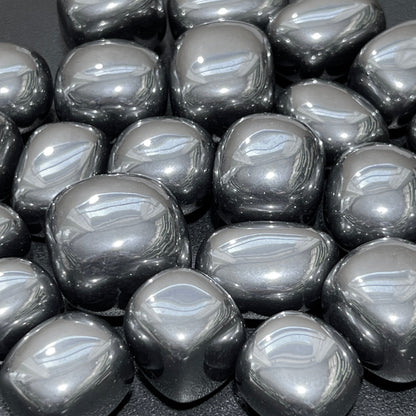 Silver Terahertz Tumbled Stones (By The Piece Or Pound) Wholesale