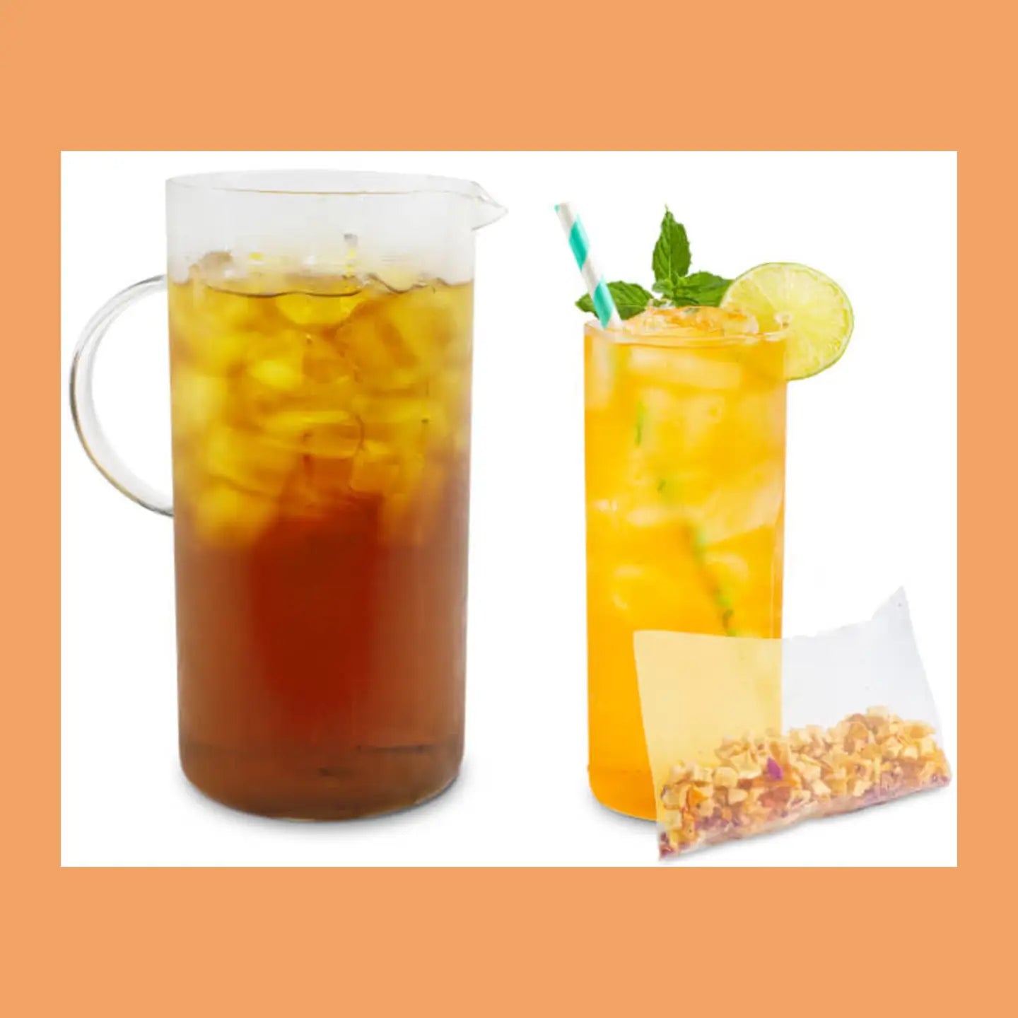 Premium Organic Healing Turmeric Sunrise Iced Herbal Tea