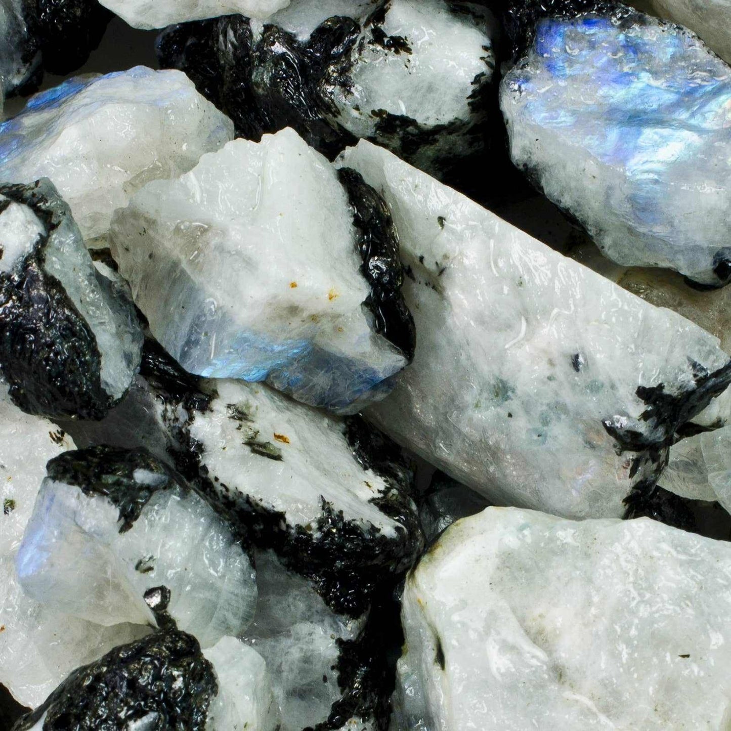 Rough Rainbow Moonstone – A+ Grade Raw Stone from India