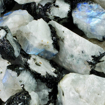 Rough Rainbow Moonstone – A+ Grade Raw Stone from India