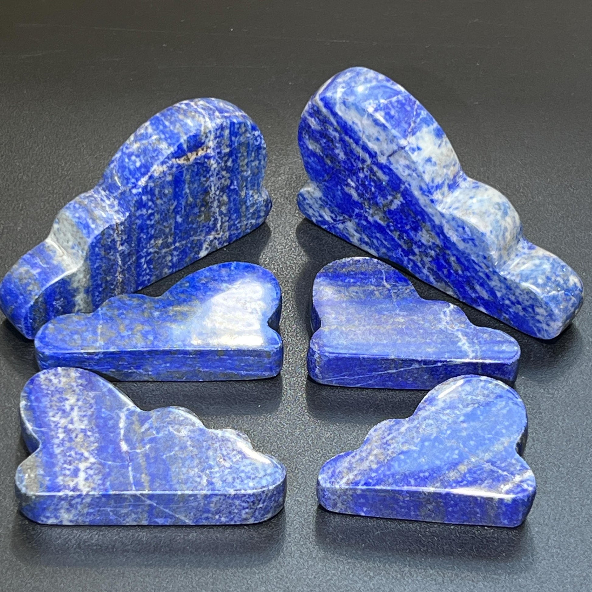 Lapis Lazuli Cloud Shape Carving (Mixed Sizes) Wholesale