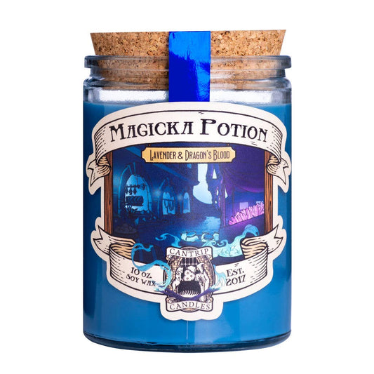 Cantrip Candles Magicka Potion – 10 Oz Soy Candle with Lavender, Dragon’s Blood, Lemon Verbena & Sage