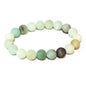 Amazonite (Matte) Round Bead Bracelet - Calming Truth