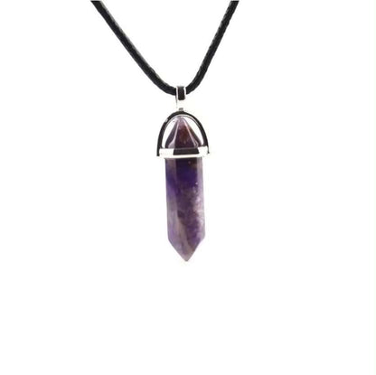 Amethyst Bullet Point Necklace