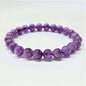 Amethyst Round Bead Bracelet - Spiritual Protection