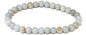 Angelite Round Bead Bracelet - Angelic Communication