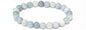 Aquamarine Round Bead Bracelet - Emotional Healing