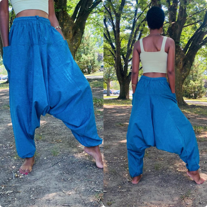 Handmade Cotton Unisex Harem Yoga Pants