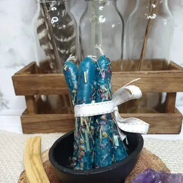 Hand Dipped Natural Soy Intention Candles for Rituals