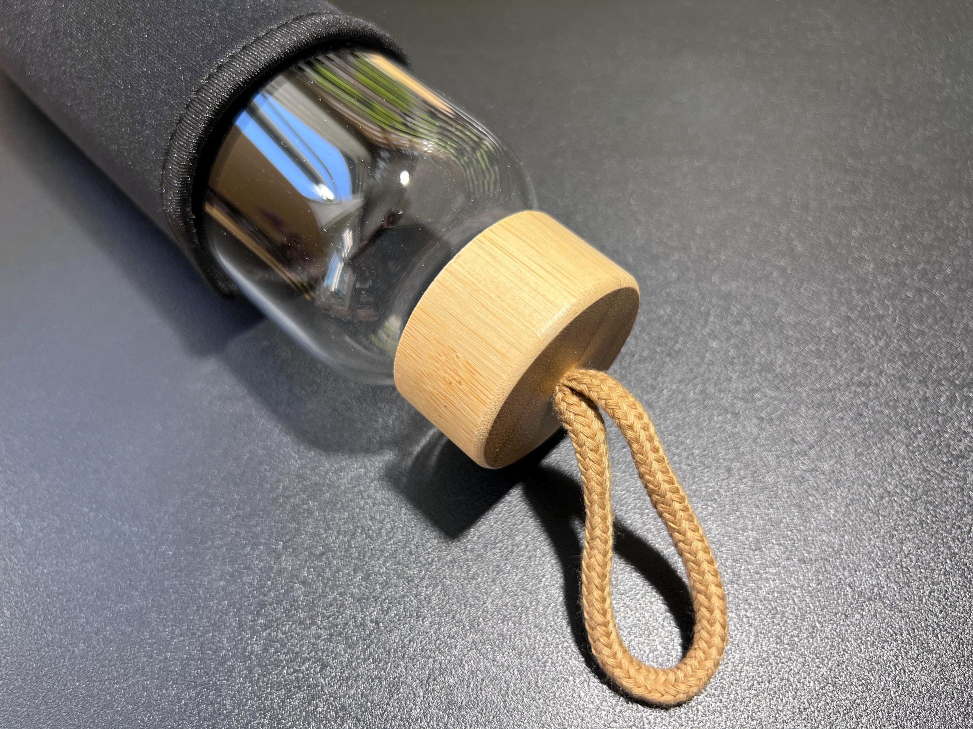 Crystal Infused Glass Water Bottle (Interchangeable Base) Gemstone Infuser