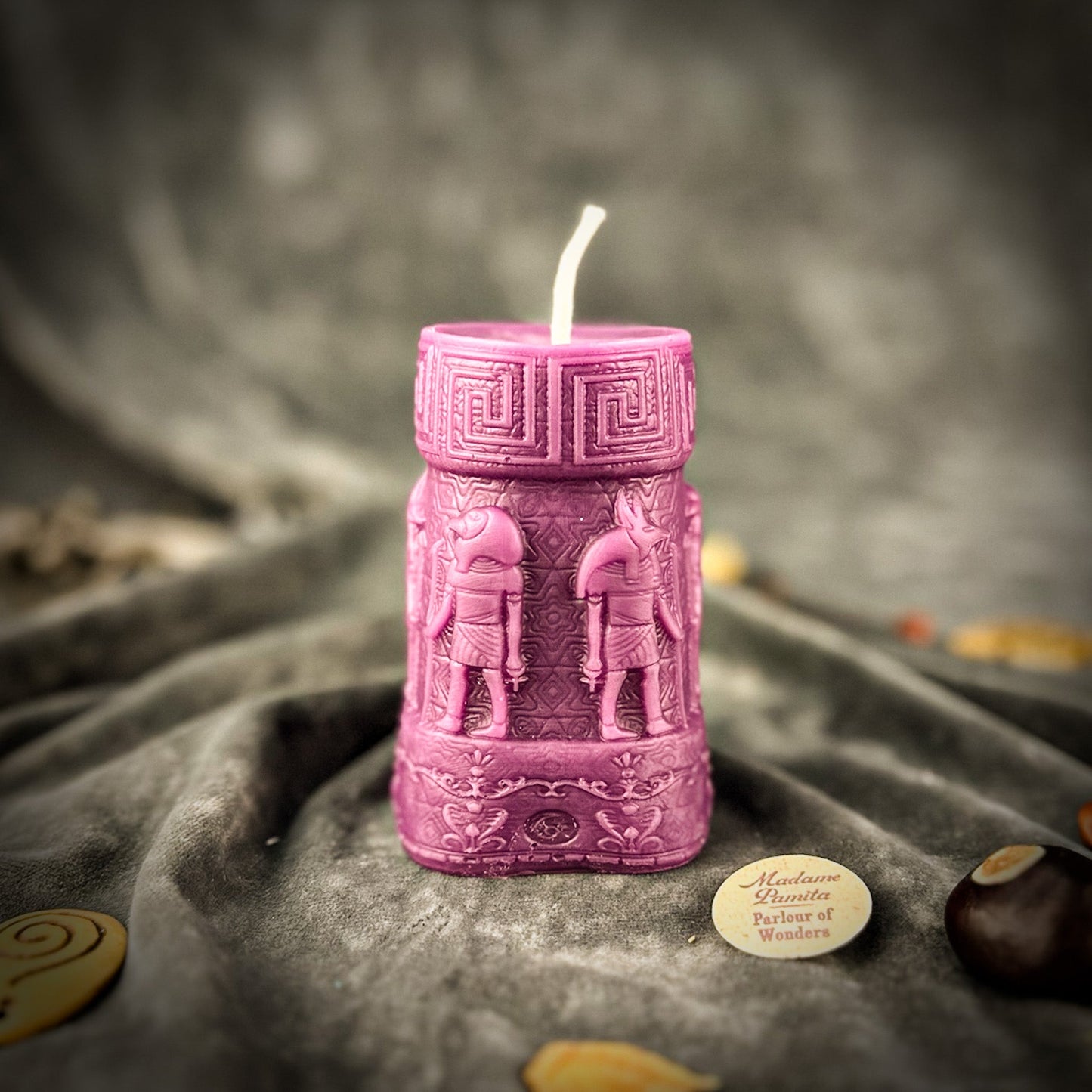 Anubis & Horus Egyptian Pillar Candle Spell Kit – Protection & Divine Guidance Magic