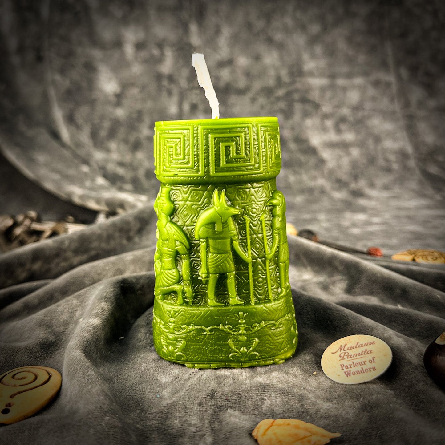 Anubis & Horus Egyptian Pillar Candle Spell Kit – Protection & Divine Guidance Magic