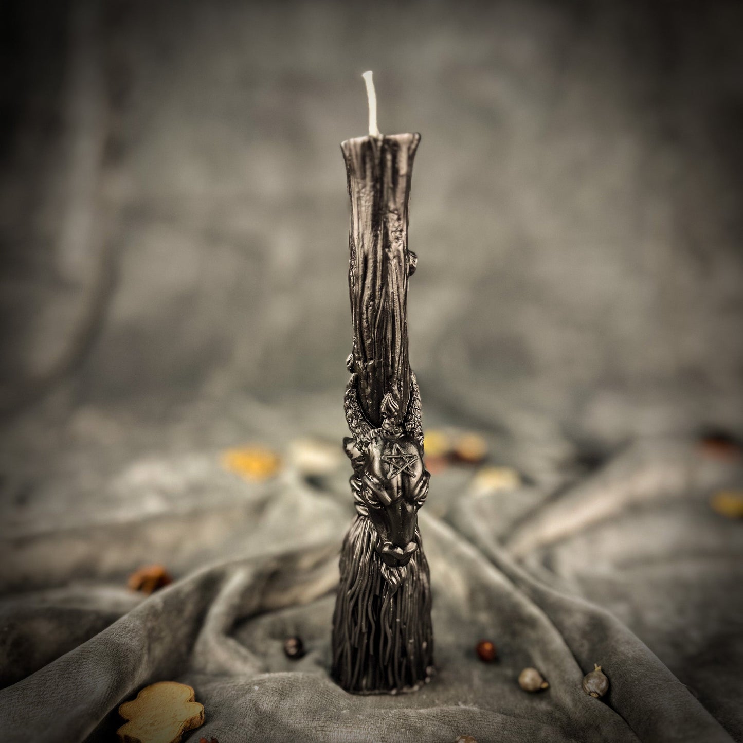 Sacred Goat Broom Candle Spell Kit - Banishing and Protection