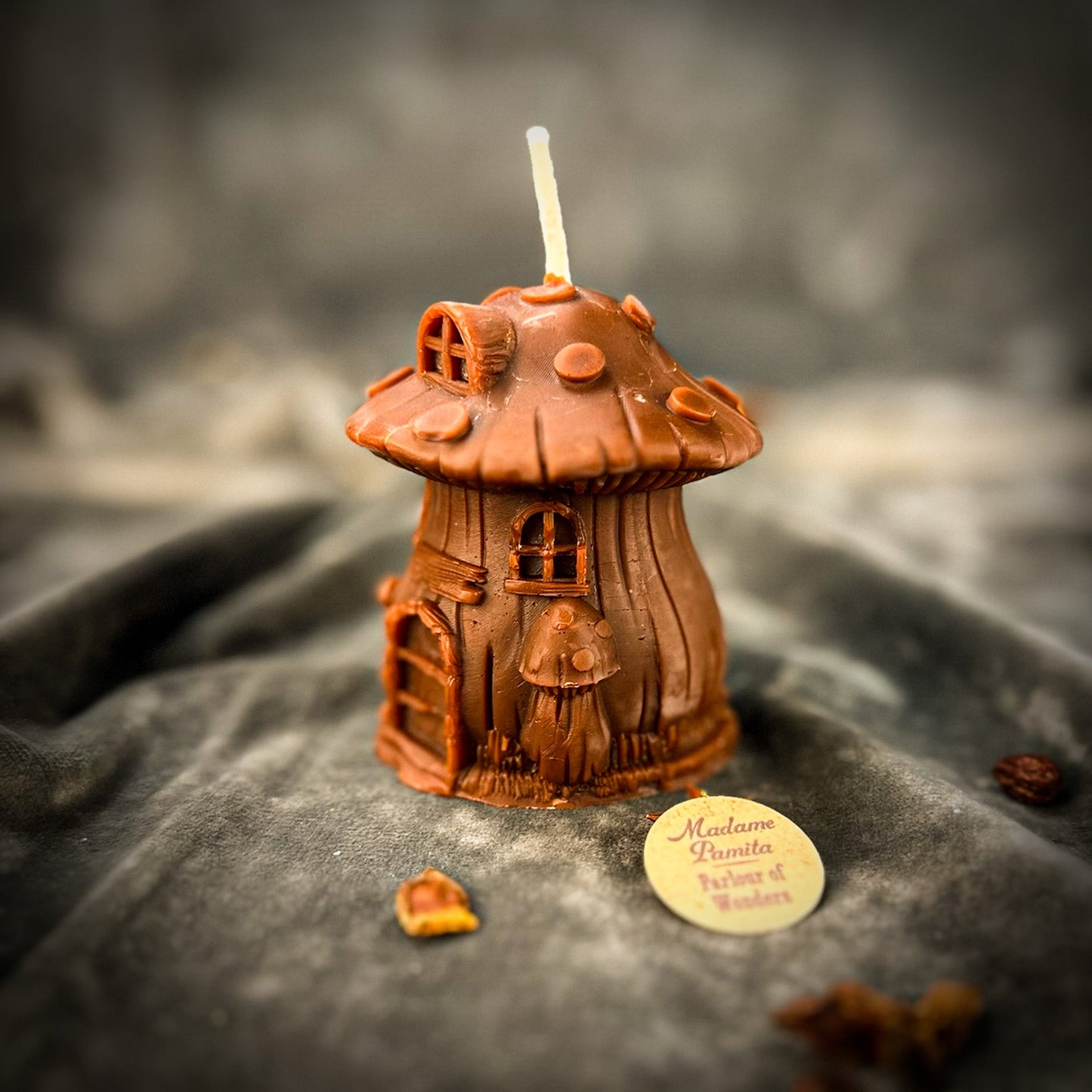 Cleansing Mushroom Fairy Hut Candle Spell Kit - Purification & Renewal Magic