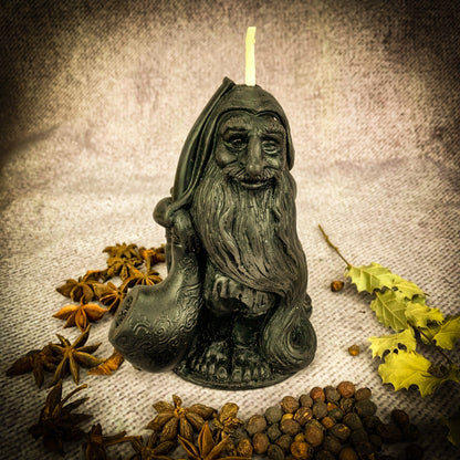 Beeswax Domovyk House Gnome Spell Candle