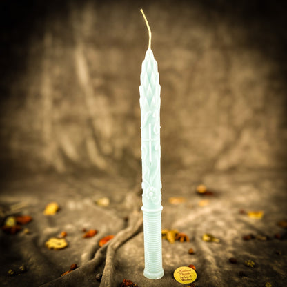 Stritennya Asparagus Taper Candle Spell Kit – Candlemas Renewal & Protection Magic