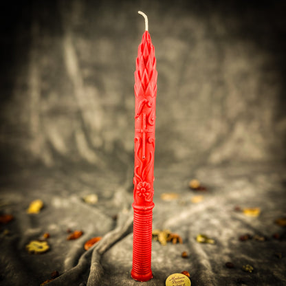 Stritennya Asparagus Taper Candle Spell Kit – Candlemas Renewal & Protection Magic