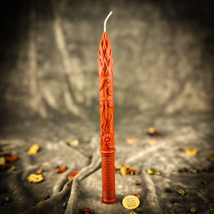 Stritennya Asparagus Taper Candle Spell Kit – Candlemas Renewal & Protection Magic