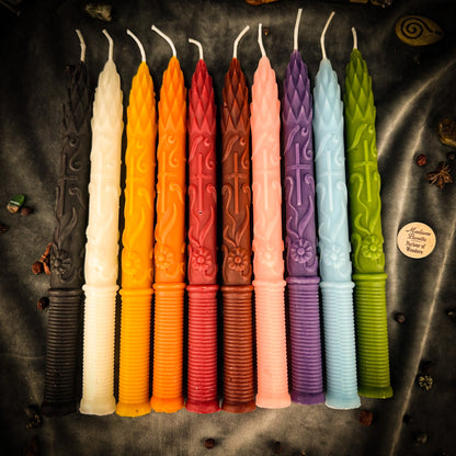 Stritennya Asparagus Taper Candle Spell Kit – Candlemas Renewal & Protection Magic