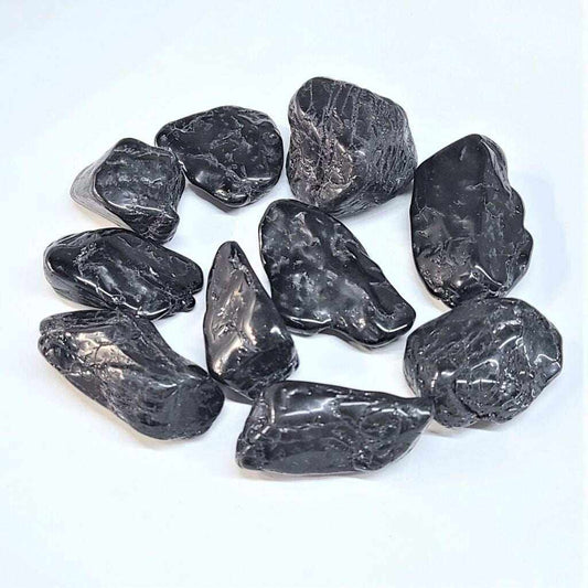 Black Tourmaline Tumbled Stone for Protection and Grounding