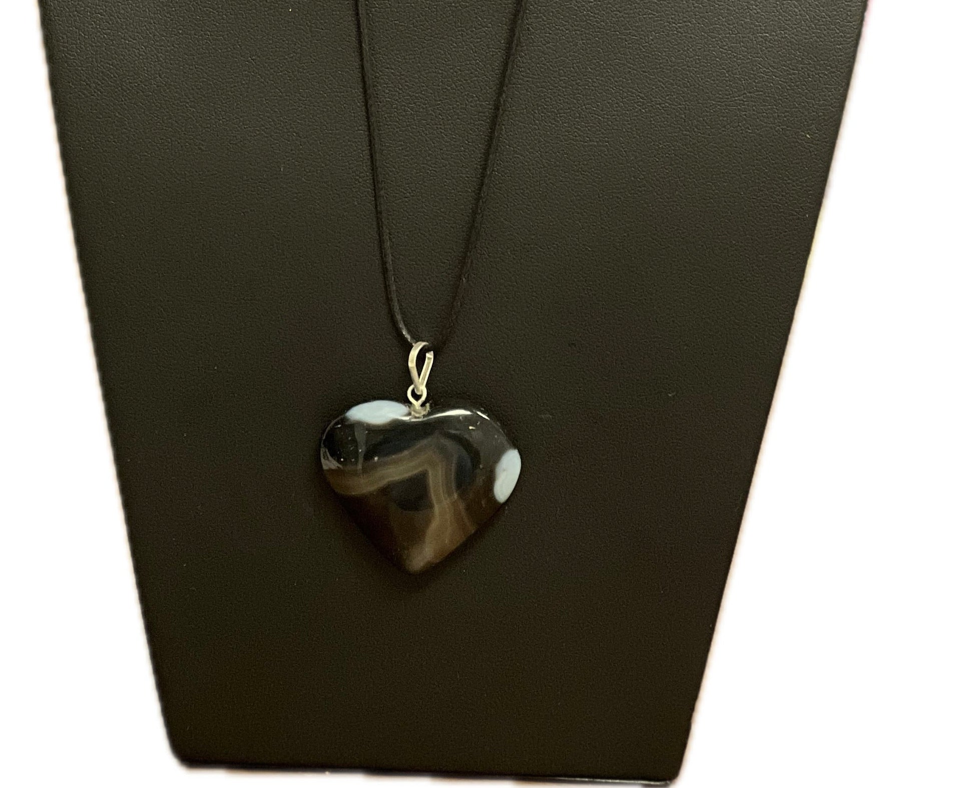 Assorted Onyx Heart Necklace