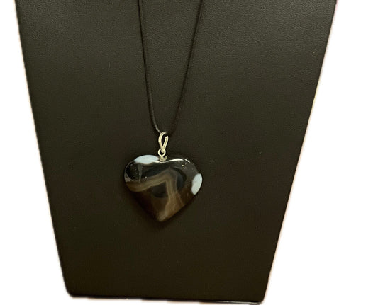 Assorted Onyx Heart Necklace